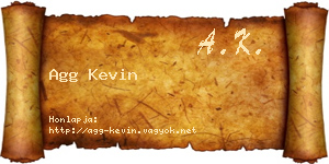Agg Kevin névjegykártya