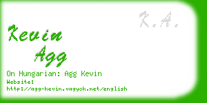 kevin agg business card